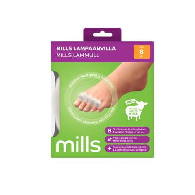Mills Lampaanvilla suikaleet 8 kpl 12 g