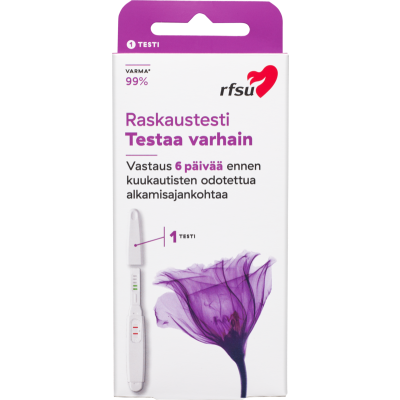 Raskaustesti puikko RFSU 1 kpl