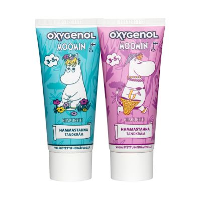 Oxygenol Muumi Niiskun. 3-5v last. Hammastahna 50 ml