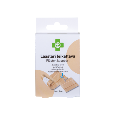 APTEEKKI Laastari leikattava, 6 cm x 1 m 1 kpl/rasia