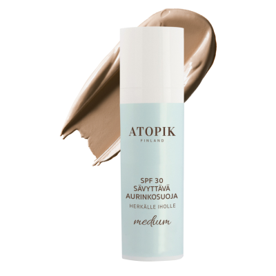 Atopik Sävyt. Aurinkosuoja SPF 30 medium 30 ml