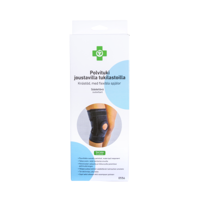 APTEEKKI Polvituki joustavilla tukilastoilla yksi koko 1 kpl