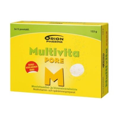 Multivita Pore monivitamiini 45 poretabl