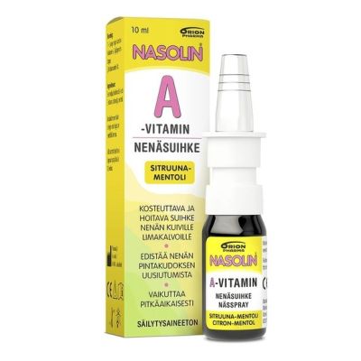 NASOLIN A-VITAMIN SITRUUNA-MENTOLI NENÄSUMUTE 10 ml