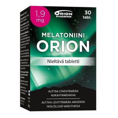 MELATONIINI ORION 1,9 MG NIELTÄVÄ 30 TABL