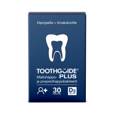 Toothguide Aikuiset Plus Maitohappobakteerivalmiste 30 kpl