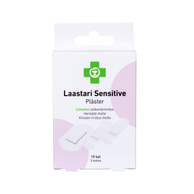 APTEEKKI Laastari Sensitive lajitelma 10 kpl