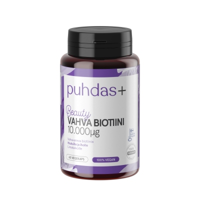 Puhdas+ Biotiini 10.000 mikrog 60 kaps