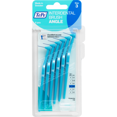TePe hammasväliharja 0,6 mm Angle sininen 6 kpl