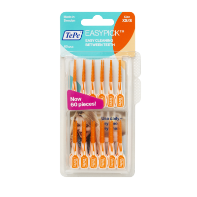 TePe hammastikku EasyPick XS/S oranssi 60 kpl