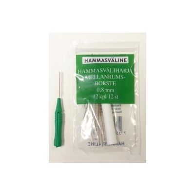 DOFT HAMMASVÄLIHARJA 0.8 MM VIHREÄ 12 KPL