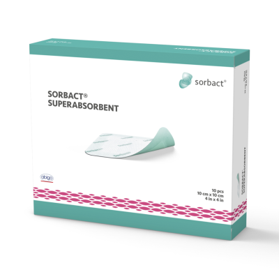 Sorbact Superabsorbent 10cm x 10cm CE 98501 10 KPL