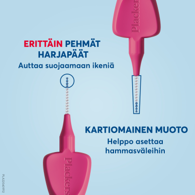 Plackers Gentle Brush XXS 0.4mm hammasväliharja 6 kpl
