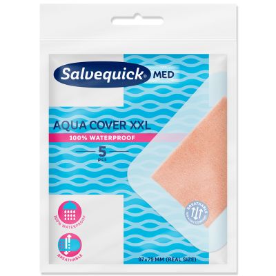 Salvequick Med Aqua Cover XXL laastari 5 kpl