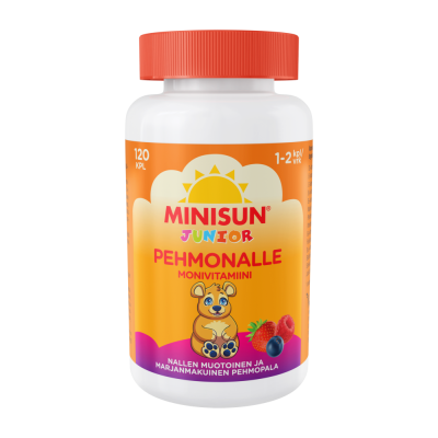 Minisun Monivitamiini Pehmonalle Marjaisa jr 120 kpl