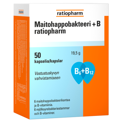 Maitohappobakteeri + B ratiopharm 50 kaps