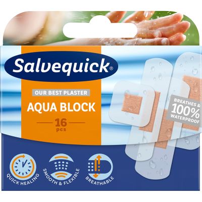 Salvequick Aqua Block laastari 16 kpl