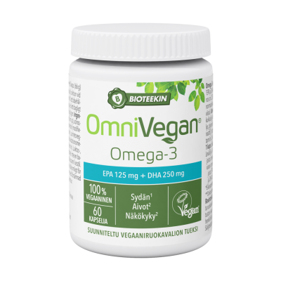 Bioteekki Vegan Omega-3 60 kaps