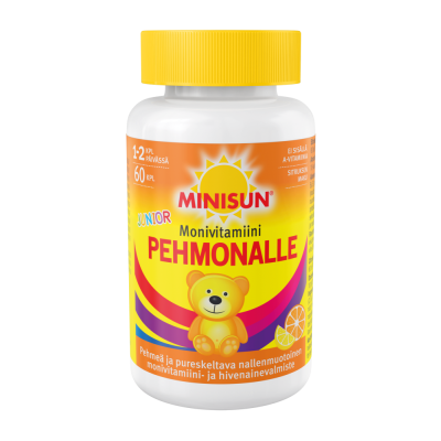 Minisun Monivitamiini Pehmonalle Sitrus jr. 60 kpl