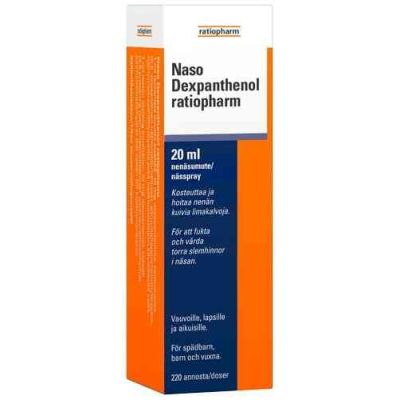 Naso Dexpanthenol ratiopharm nenäsumute 20 ml