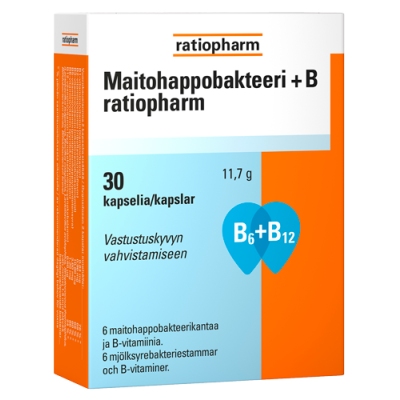 Maitohappobakteeri + B ratiopharm 30 kaps