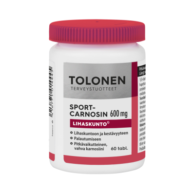 Tolonen Sport-Carnosin 600 mg 60 tablettia