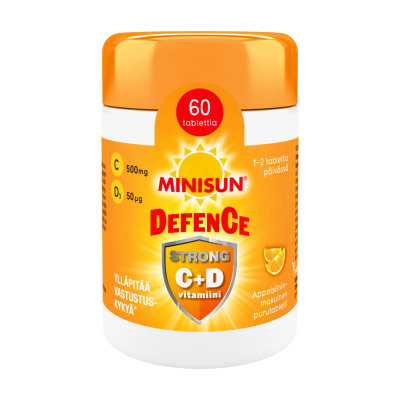 Minisun Defence Strong C+D-vitamiini 60 tabl