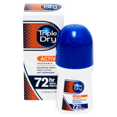 TRIPLE DRY MENS ACTIVE FRAGRAN ROLL-ON 50 ML