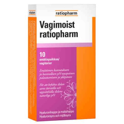 VAGIMOIST RATIOPHARM EMÄTINPUIKKO 10 KPL