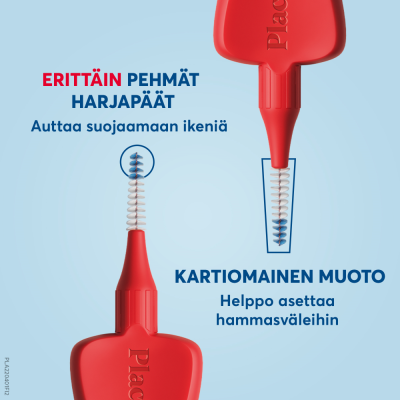 Plackers Gentle Brush S 0.5 hammasväliharja 6 kpl