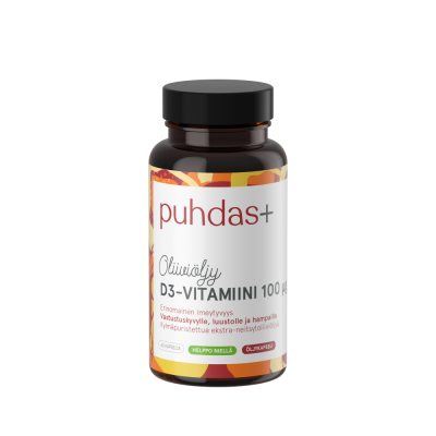Puhdas+ D3-Vit.oliiviöljyssä 60 kaps