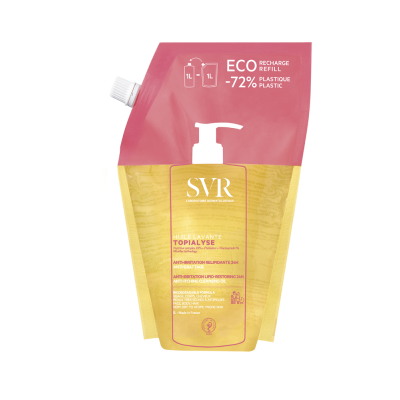 SVR Topialyse Huile Pesuöljy täyttöpussi 1000 ml