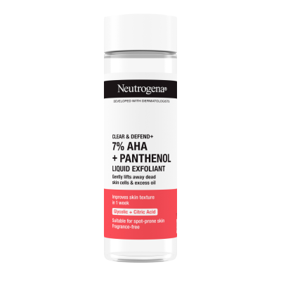 Neutrogena Clear & Defend+ Liquid Exfoliant kuoriva kasvovesi 125 ml