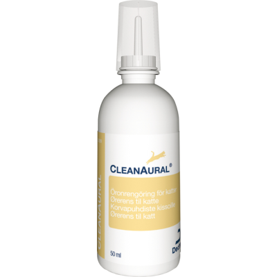 CleanAural-korvahuuhde kissoille, liuos 50 ml