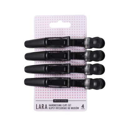 SisterYoung LARA BLACK hiusklipsit 4 kpl