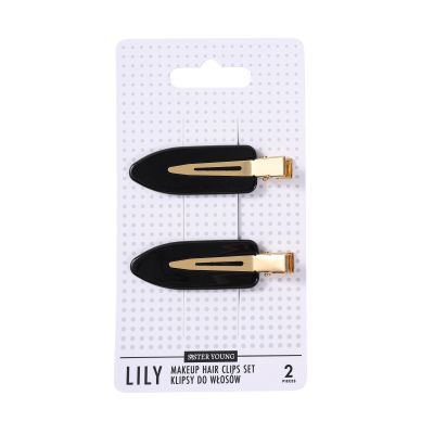 SisterYoung LILY BLACK hiusklipsit 2 kpl