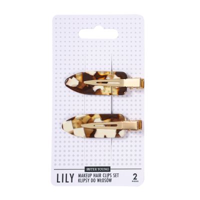 SisterYoung LILY MILK COFFEE hiusklipsit 2 kpl