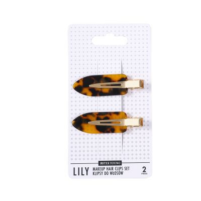 SisterYoung LILY DEEP LEOPARD PRINT hiusklipsit 2 kpl