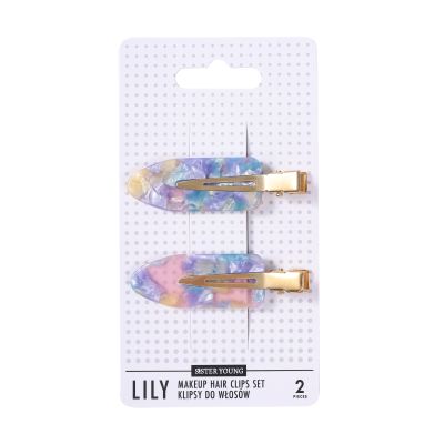 SisterYoung LILY PINK BLUE hiusklipsit 2 kpl