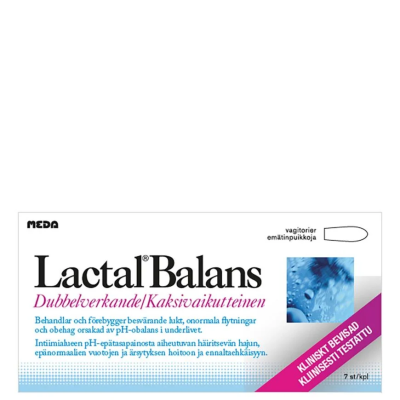 Lactal Balans emätinpuikko 7 kpl