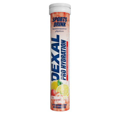 Dexal Pro Hydration strawberry-citrus+magnesiumsitraatti 18 poretabl