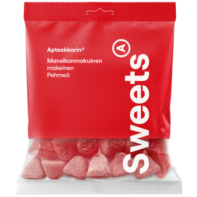 Apteekkarin pehmeä mansikkamakeinen 60 g