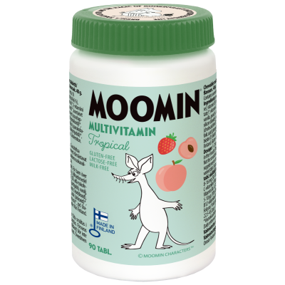 Moomin Multivitamin tropical 90 tablettia