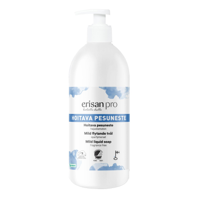 Erisan hoitava pesuneste hajustamaton pumppupullo 500 ml