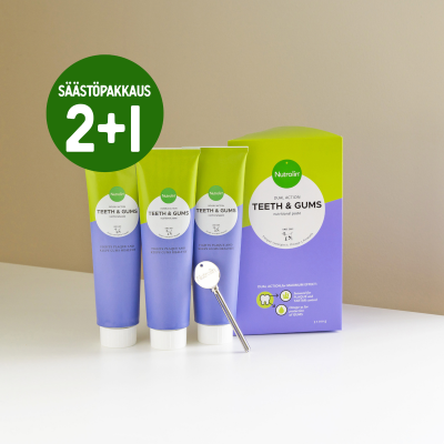 Nutrolin Teeth&Gums -omegatahna 3x200 g