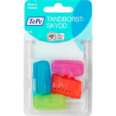 TePe hammasharjakotelo harjapäälle 4 kpl