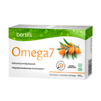 bertils Omega7 Tyrniöljykapseli 60 kaps