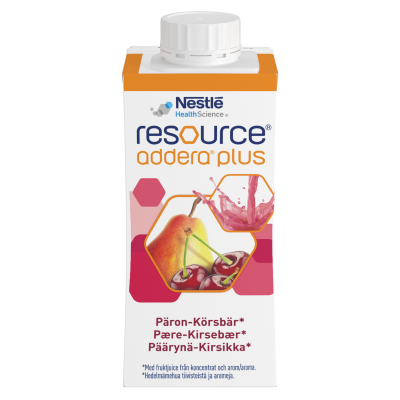 Resource Addera Plus Päärynä-Kirsikka 4x200 ml