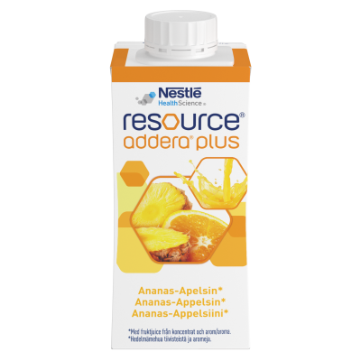 Resource Addera Plus Ananas-Appelsiini 4x200 ml