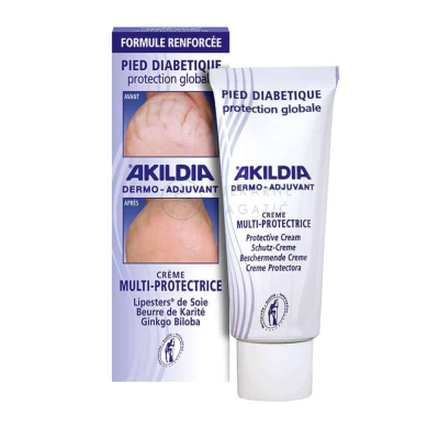 Akileine Akildia Multi-protective Cream, hoitovoide diabeetikoille 75 ml